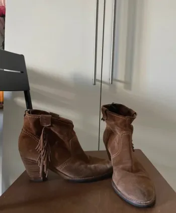 Bottines en cuir véritable Kennel & Schmenger marron