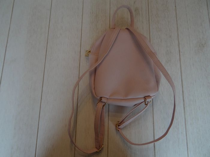 mini sac à dos rose pale - photo numéro 2