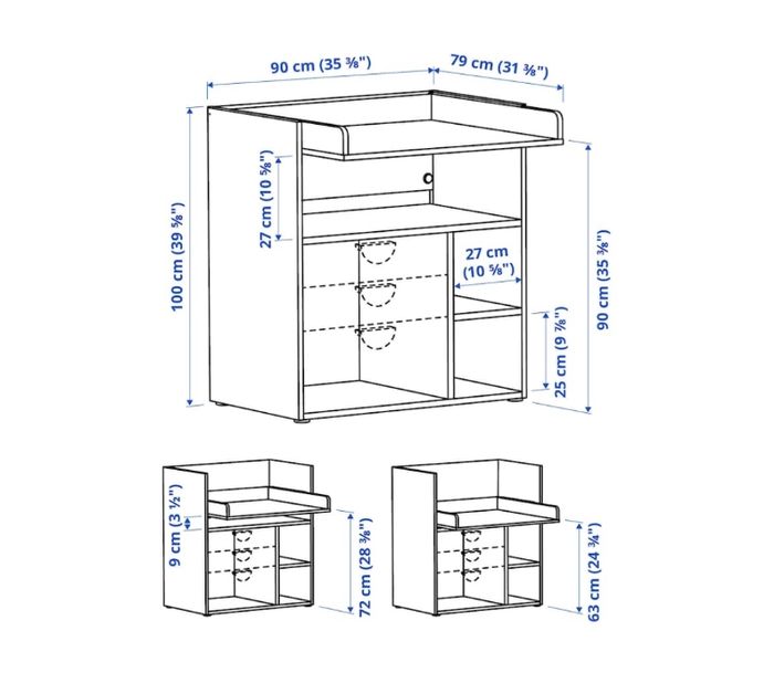 Table à langer IKEA+ sac + baignoire - photo numéro 3