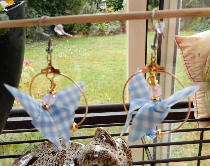 Boucles d'oreilles papillons 🦋 - photo numéro 4