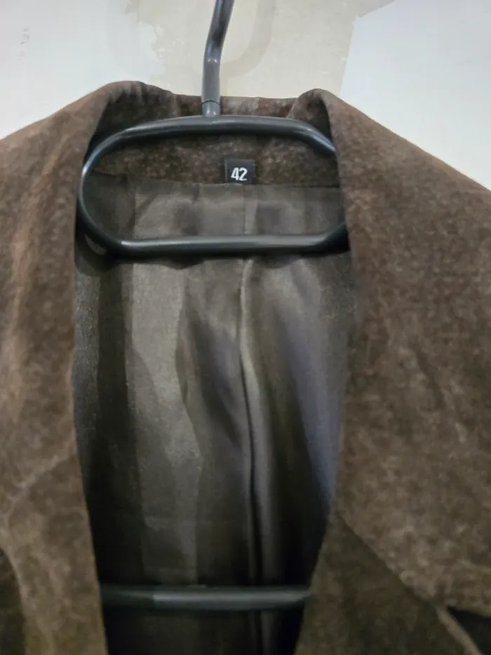 Veste marron cuir - photo numéro 2