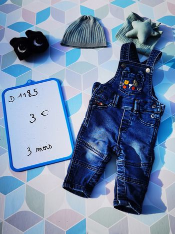 D1185 - salopette garçon 3 mois