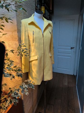 Veste mi longue jaune Pimkie taille 38