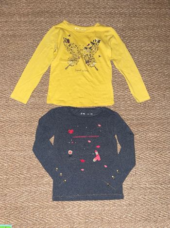 Lot de 2 t-shirts fille Gémo 8 ans