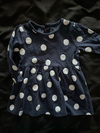 Robe bébé fille bleue et blanche