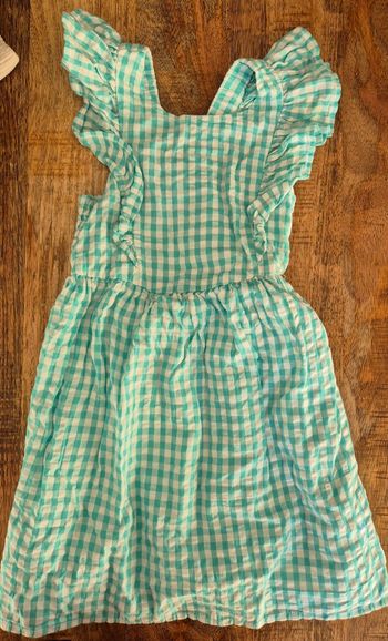 Robe été à carreaux menthe 5 ans 