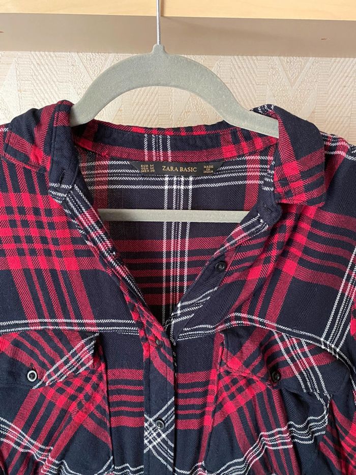 Superbe belle chemise à carreaux Zara taille M - photo numéro 3