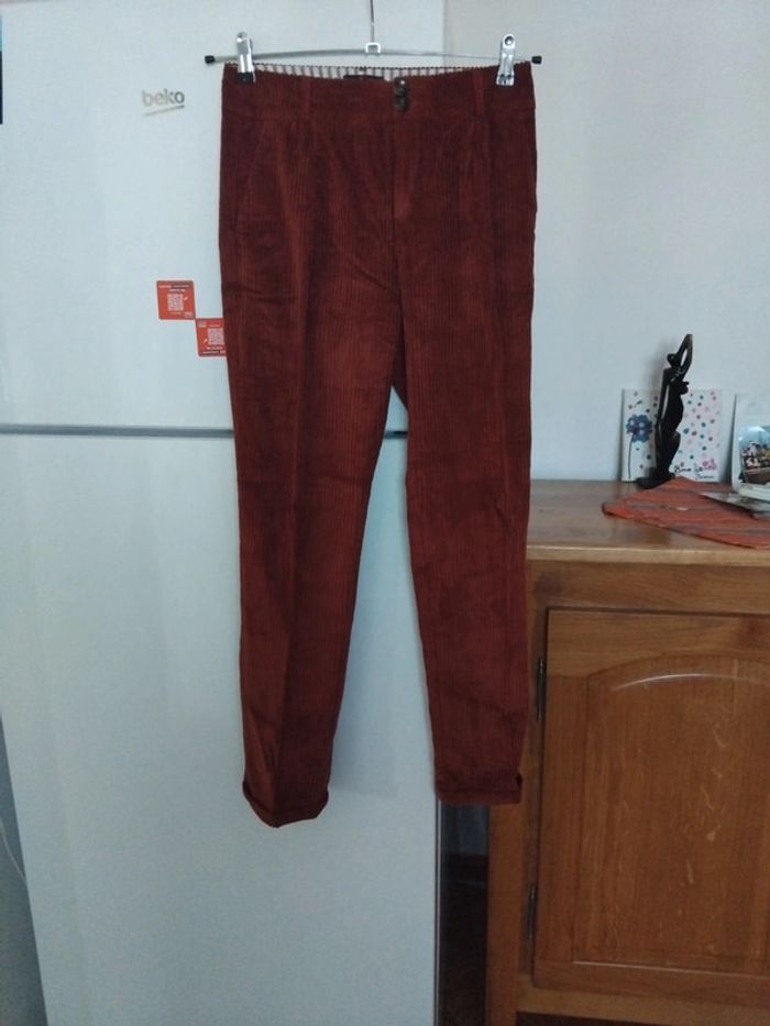 Pantalon One step velours neuf  t36 100% coton
