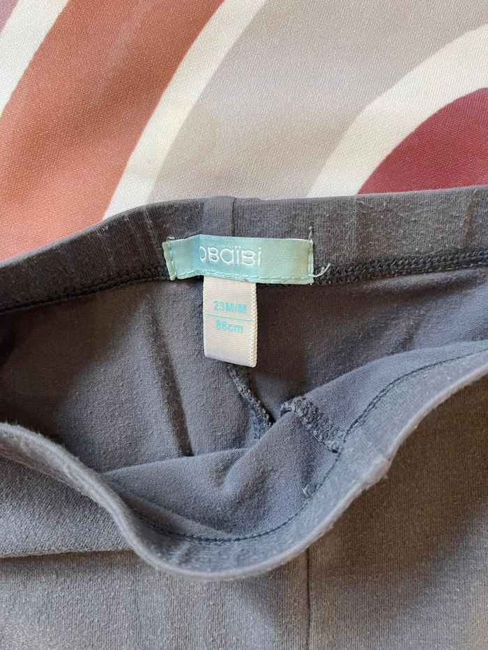 Lot de 2 leggings bébé fille – 23 mois / 86 cm (Obaïbi & Orchestra) 🌸👶 - photo numéro 4