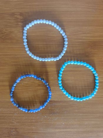 Lot de 3 bracelets petites perles 