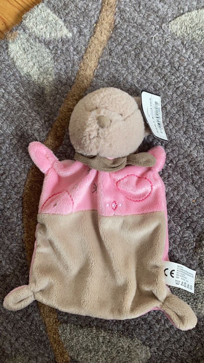 Doudou ours plat Nicotoy