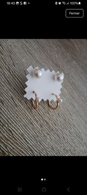 Boucles d'oreilles acier inoxydable 