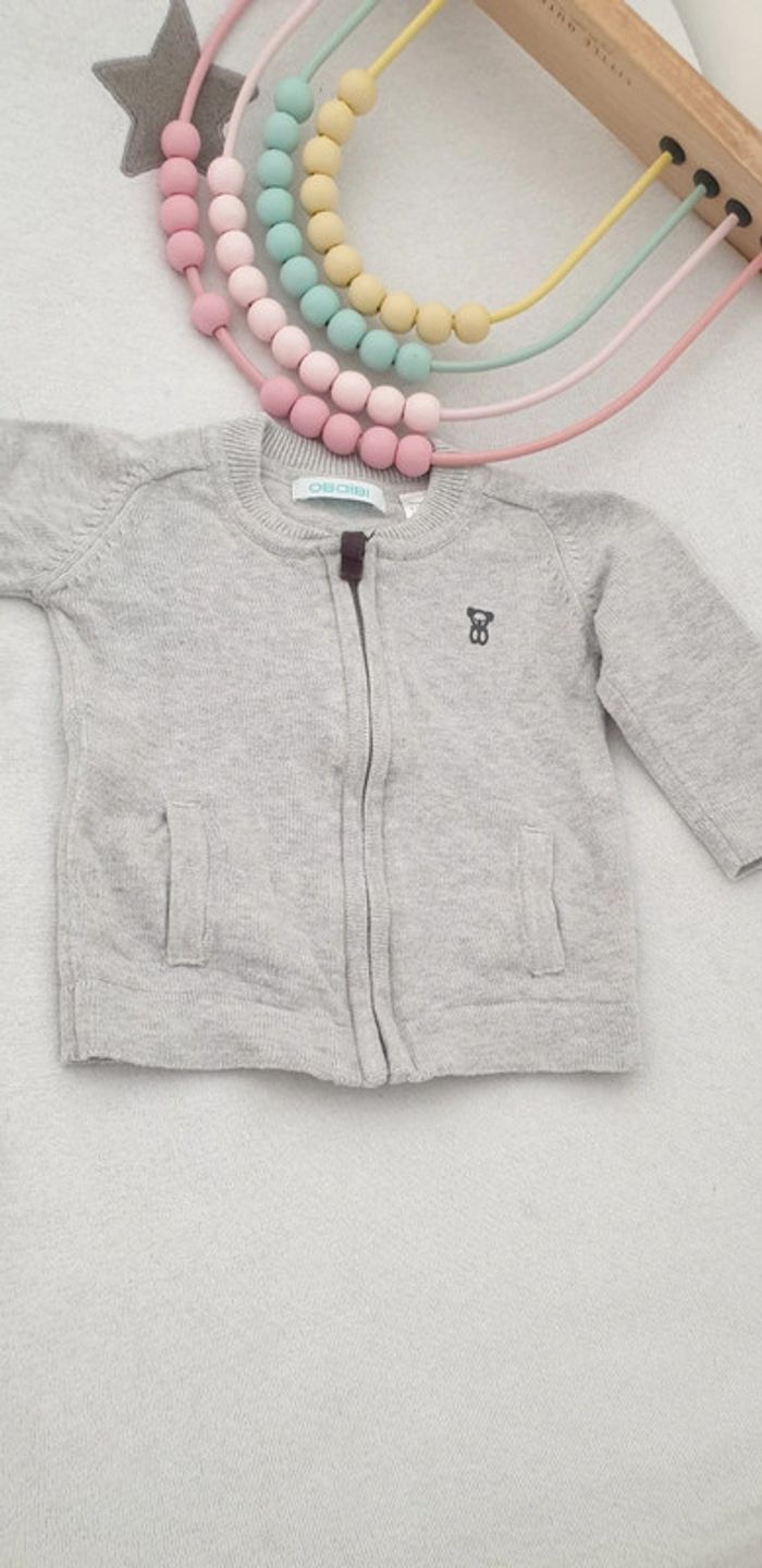 Gilet bébé garçon obaibi 3 mois