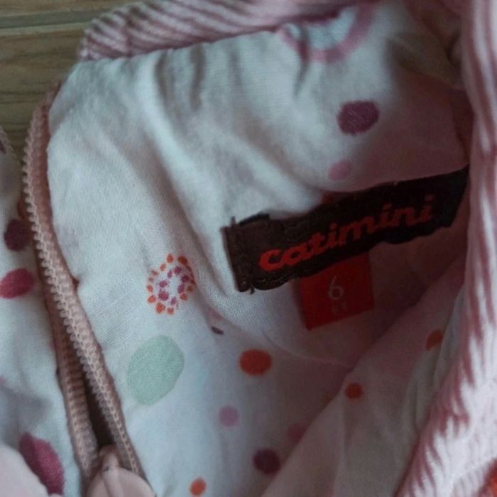 combinaison tenue bébé uni rose pâle catimini 6 mois - photo numéro 5