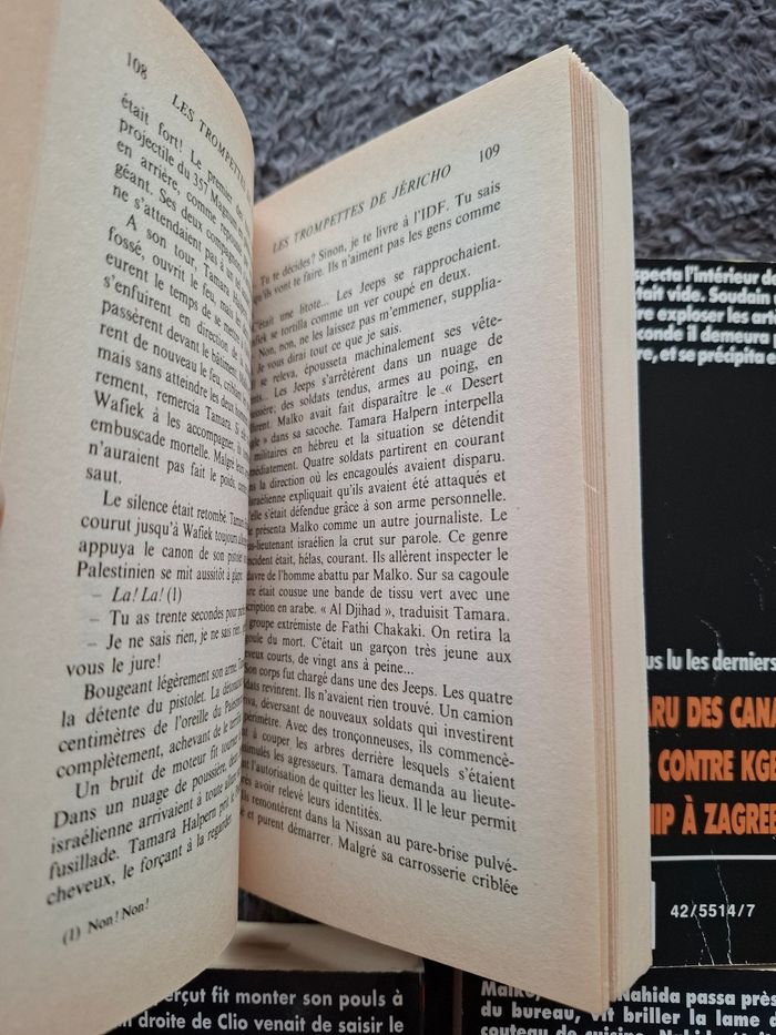 Lot de 4 romans policiers de Gérard De Villiers en bon état - photo numéro 3