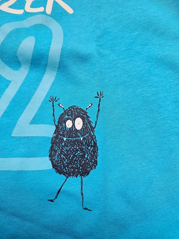 Pyjama 2 pièces en coton turquoise 5 ans Lupilu - photo numéro 4