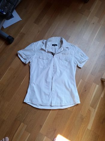 Chemise manches courtes blanche