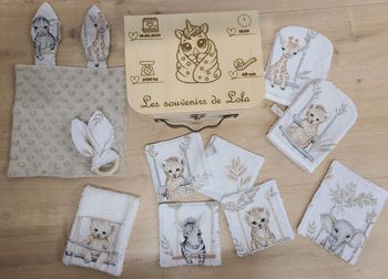 Coffret naissance fait main 
