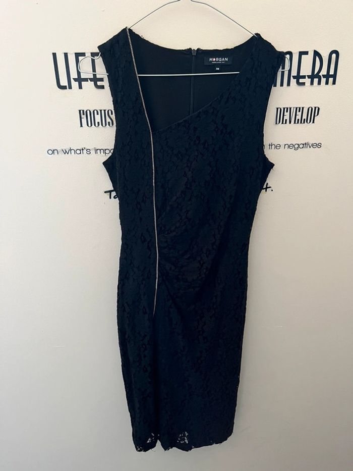 Superbe robe de soirée cérémonie chic dentelle noire Morgan - photo numéro 7