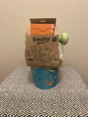 Smoby Green - Seau de plage garni 18 mois et +