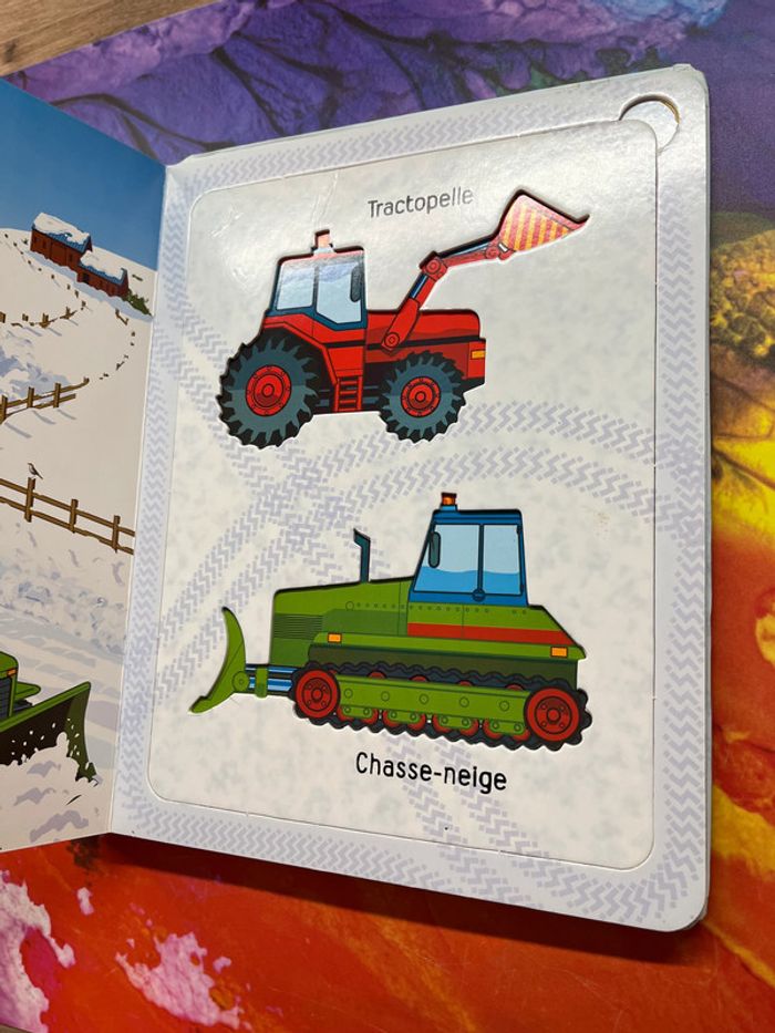 Livre enfant : Tracteurs et Camions * Livre Pochoir - photo numéro 9