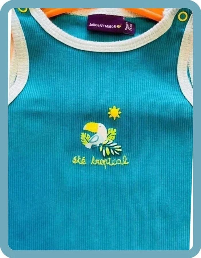 Magnifique bodie sans manches 12mois sergent major - photo numéro 2