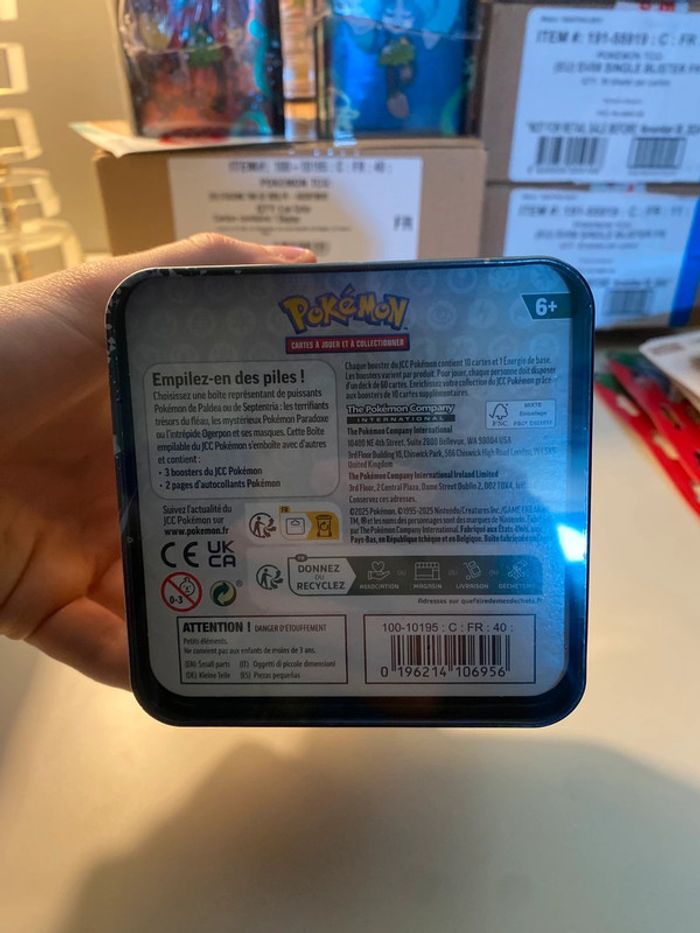 Coffret Tins 3 Boosters pokémon - photo numéro 8