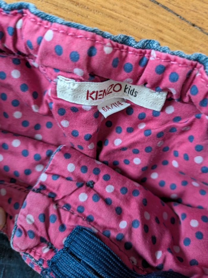 Jupe 6 ans fille broderie fleur kenzo hiver ou été - photo numéro 4