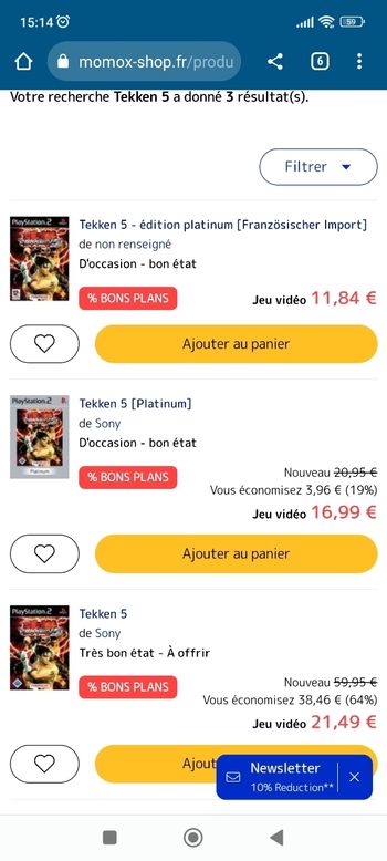 Tekken 5 pour PlayStation 2