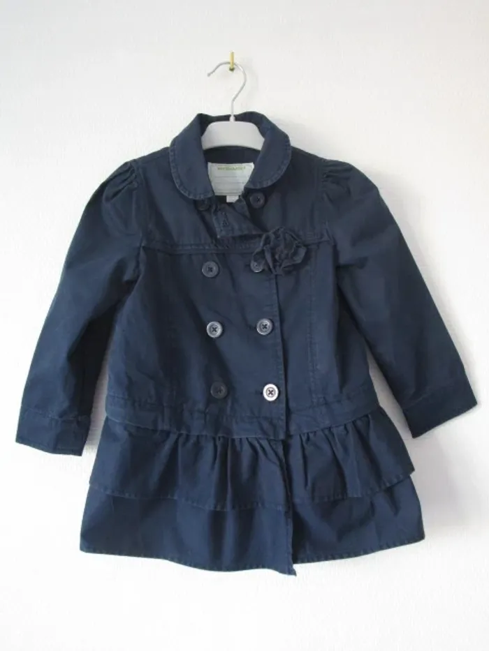 Trench bleu marine Vertbaudet 3 ans TBE - photo numéro 2