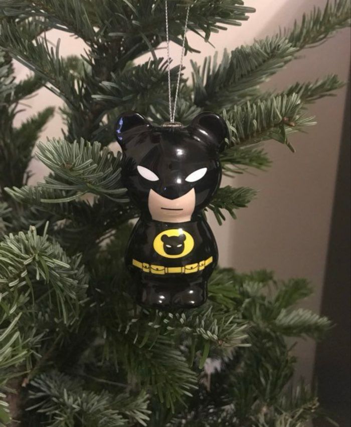 Ourson super héros boule de Noël 🎅