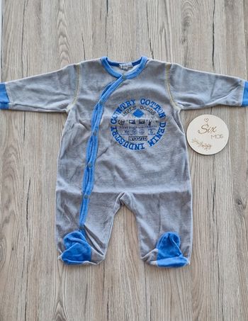 Pyjamas velours bébé garçon 6mois