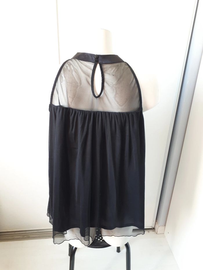 Top noir fluide avec perle 36 - photo numéro 5