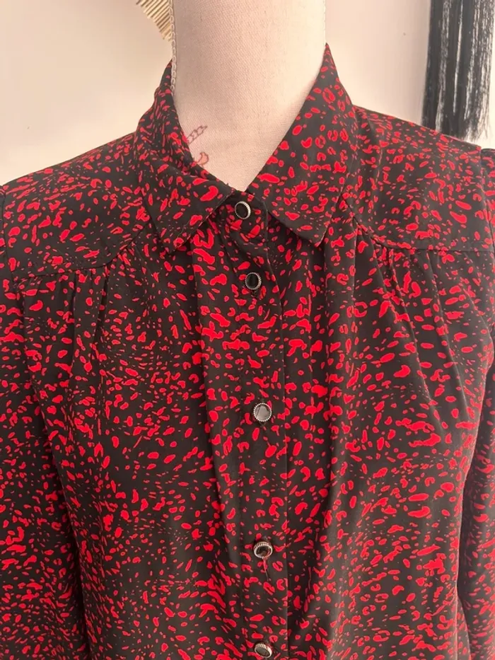 Chemise rouge et noir Pimkie M - photo numéro 2