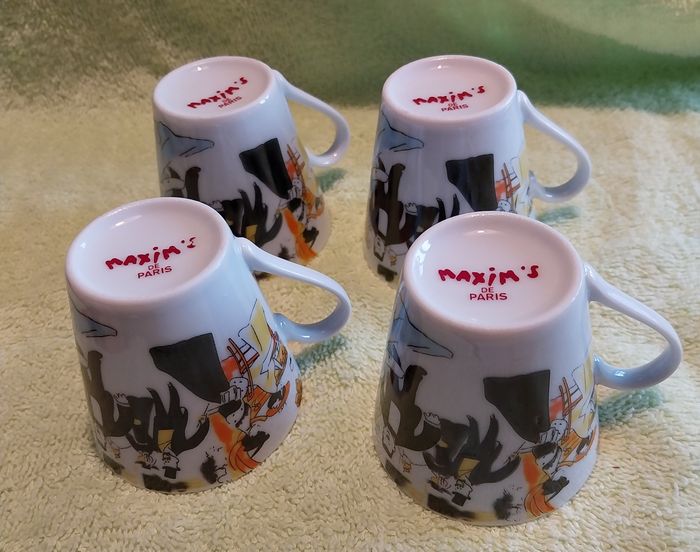 lot de 4 tasses Maxim's de Paris état neuf - photo numéro 2