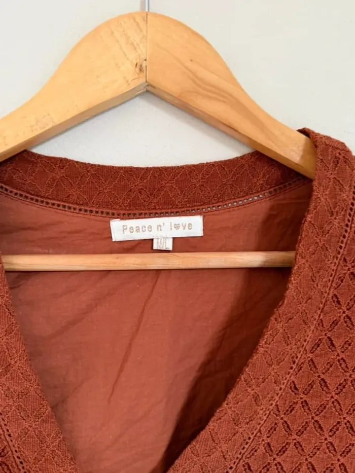 Haut broderie rouille - photo numéro 4