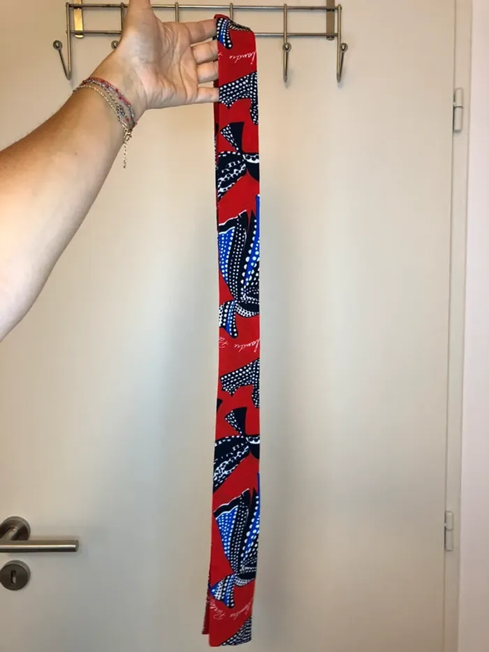 Robe à volants rouges à motifs noeuds Claudie Pierlot taille 38 - photo numéro 9