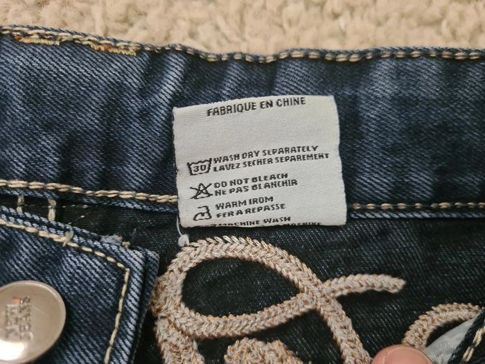 Jeans fille University écrit à l'arrière, pantacourt, Taille 13 ans (158 cm) / 14 ans (164 cm) - photo numéro 6