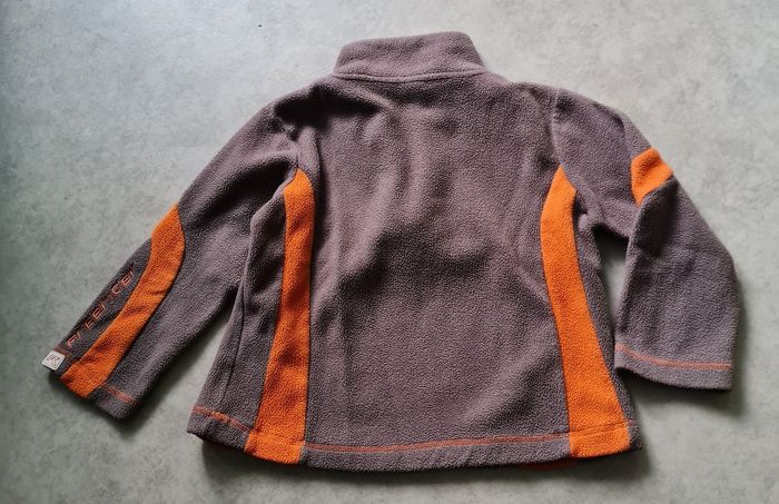 polaire marron orange garçon 4 ans - photo numéro 4
