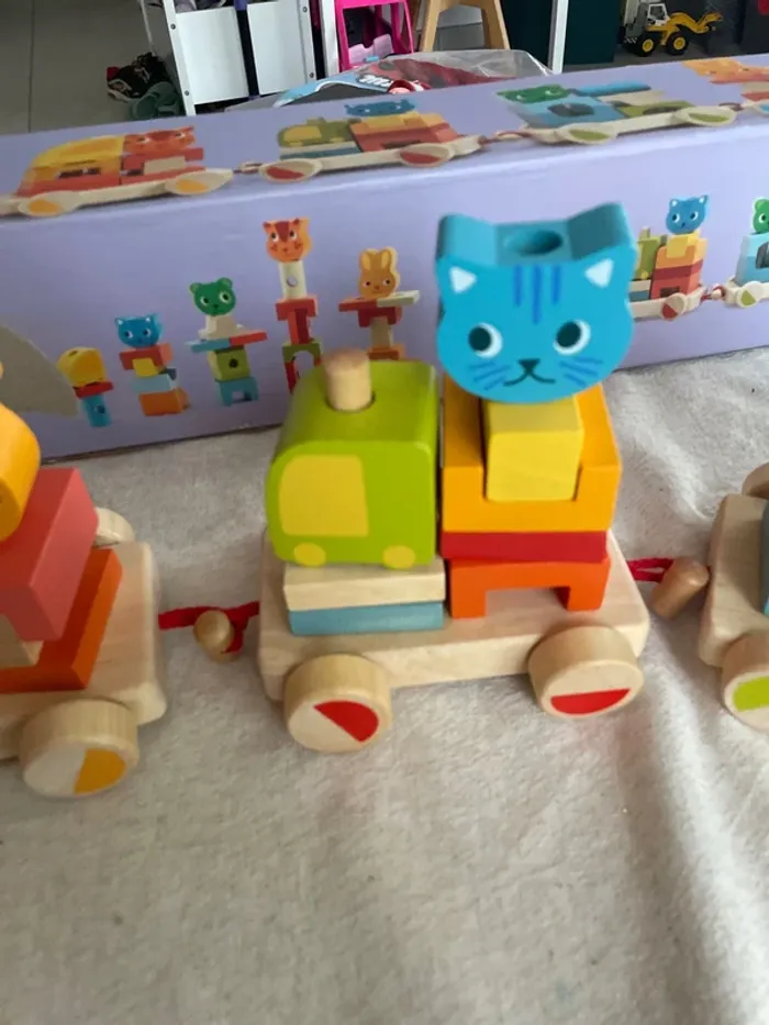 Train bois djeco créaroule neuf - photo numéro 7