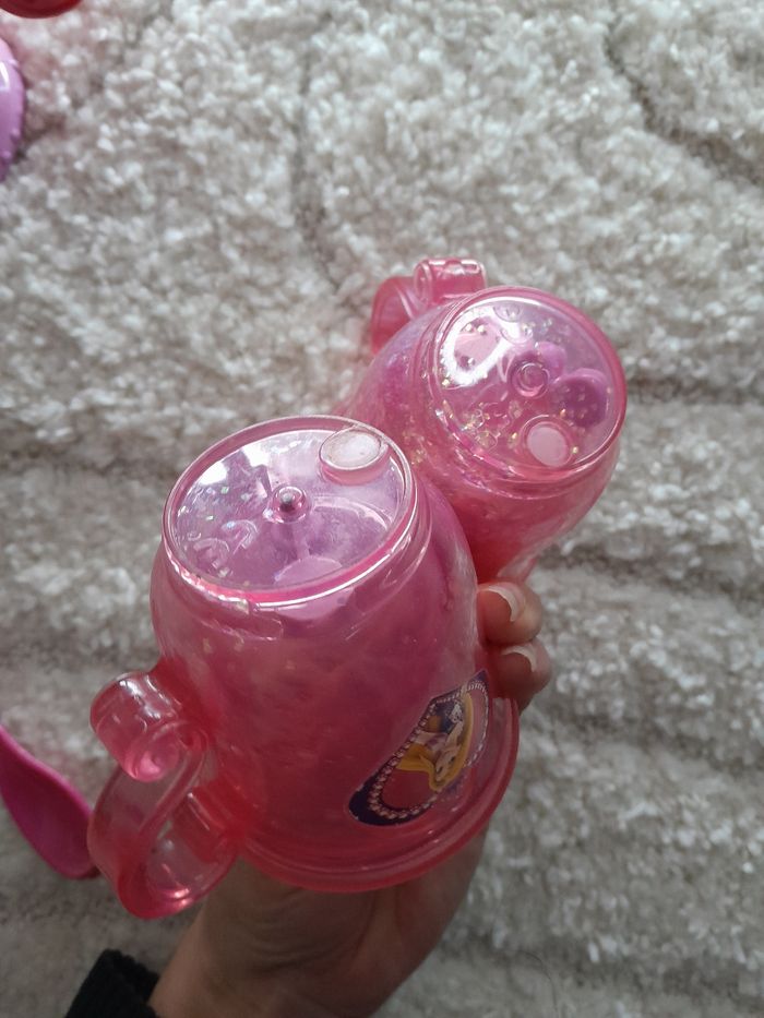 Dînette 🎶  quand  on ouvre le couvercle+ effet son du thé qui coule) + tasse eau et paillettes - photo numéro 4