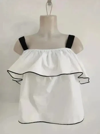 Débardeur à volant - Mango - taille S