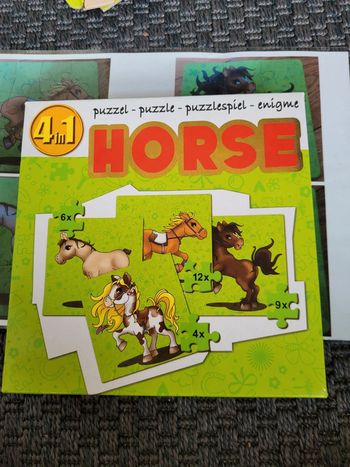 Puzzle 4 en 1 chevaux