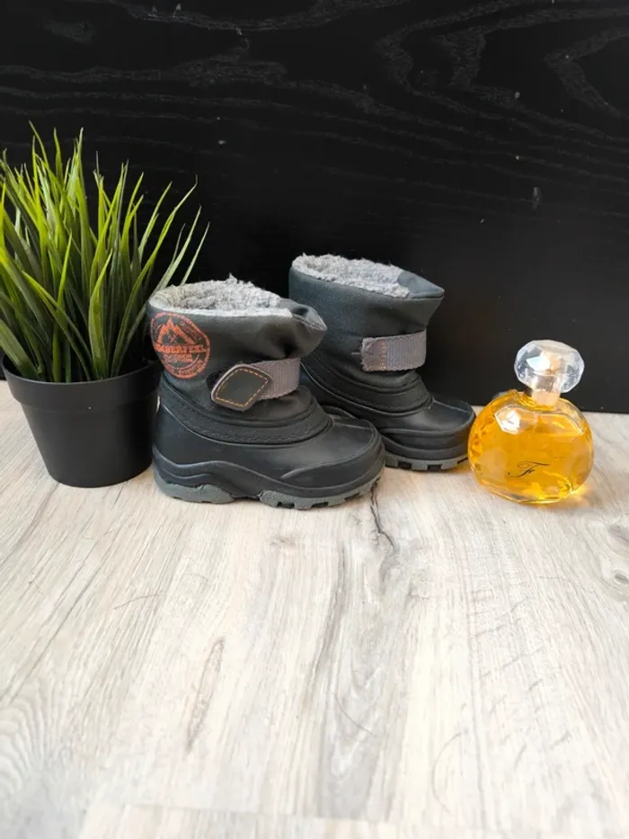 Bottes boots d’hiver enfant kimberfeel, pointure 21, doublées et antichoc - photo numéro 2