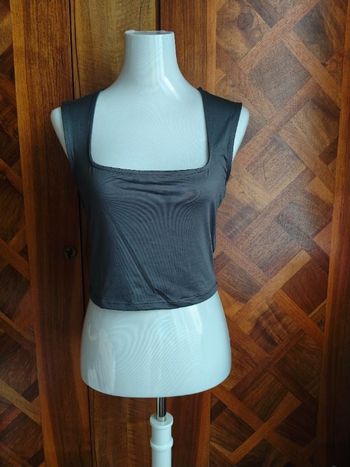 Débardeur gris foncé Jennyfer