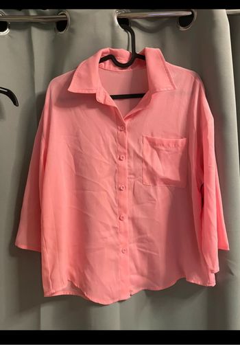 Chemise rose manche courte