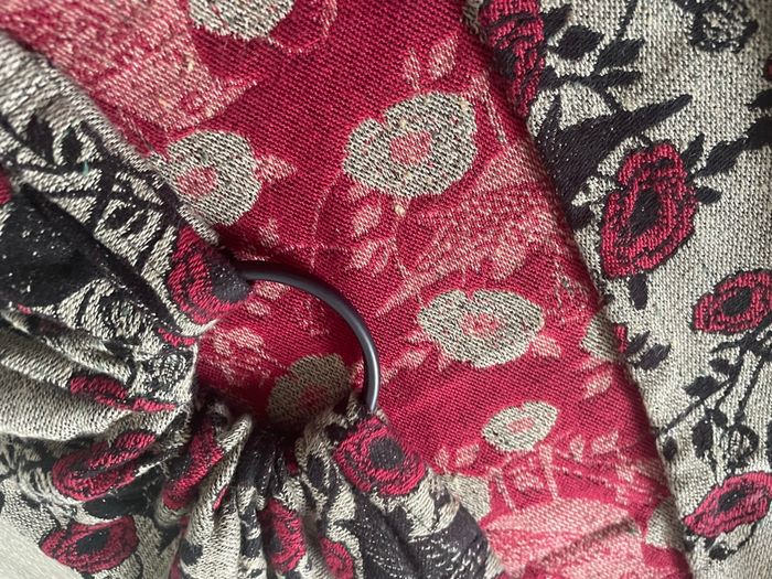 Portage sling ringsling de la marque Wildslings Le Temps des Cerises Chemin de terre - photo numéro 8