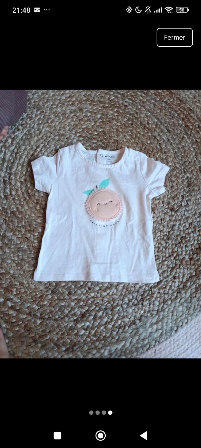 Lot 3 T-shirts 9 mois - photo numéro 4