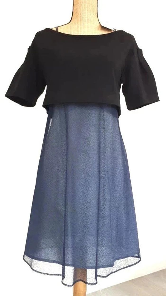 60 € Robe 2 en 1 Indigo et noir Cop Copine Taille 36