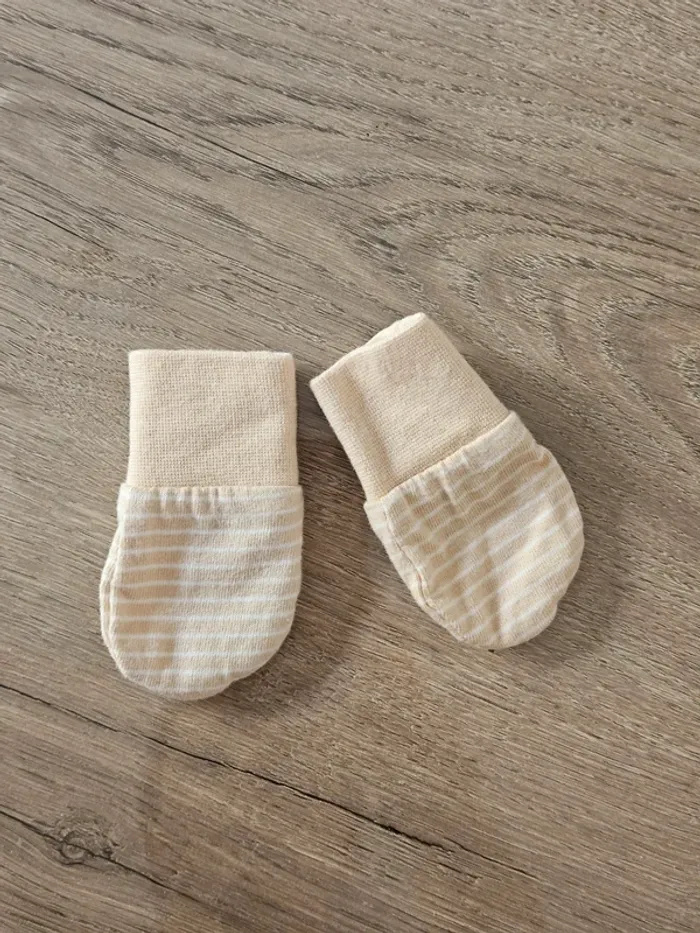Lot de 2 paires de moufles bébé